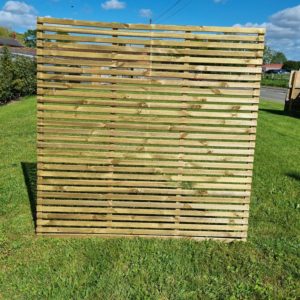 Single Slatted Fence Panel